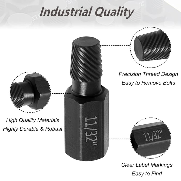 10PCS Damaged Screw Extractor Kit