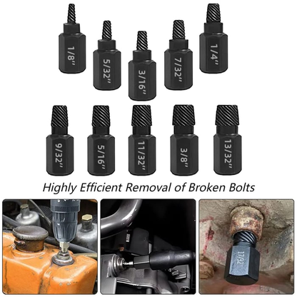 10PCS Damaged Screw Extractor Kit