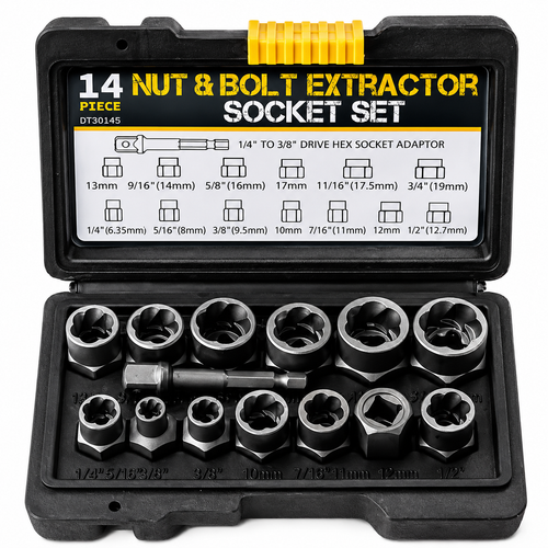 14PCS Bolt & Nut Extractor Set